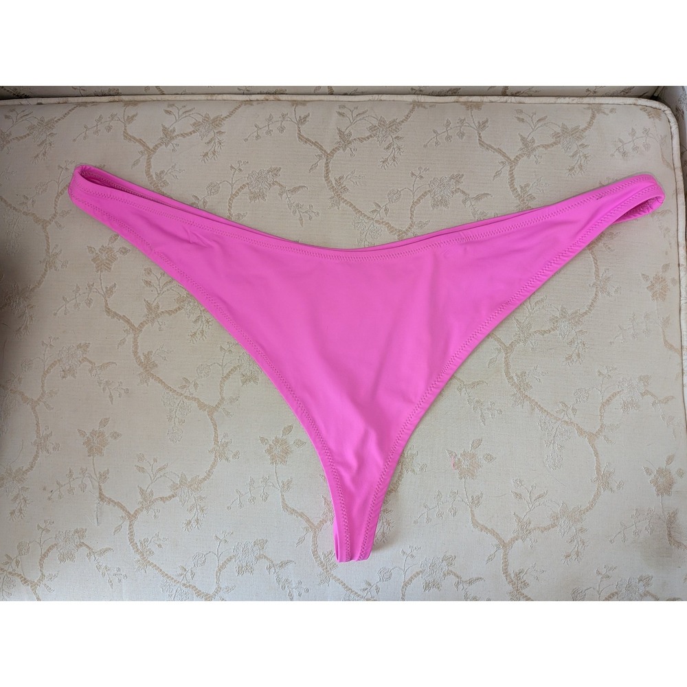 Skims Swim Thong Taffy Pink‎ High Cut Bikini Bottom 4X NWT